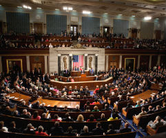 congress hall with congress in attendance