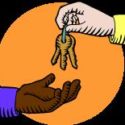Key to Your Future graphic Drawing of hand giving key to another hand