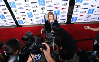 Director Jenni Gold, who uses a wheelchair, interviewed some of the biggest names in entertainment for her documentary "CinemAbility: The Art of Inclusion." (CinemAbility)