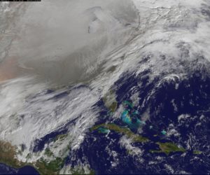 satellite image of polar vortex