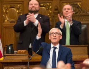Tony Evers on house floor.
