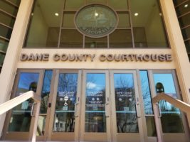 Front doors of the Dane County Courthouse