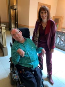 Ramsey Lee and Barbara Beckert at the Wisconsin State Capitol