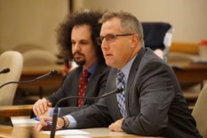 Representatives Brostoff and Zimmerman at public hearing
