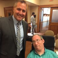 Representative Zimmerman and disability rights activist Ramsey Lee