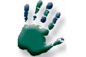green handprint